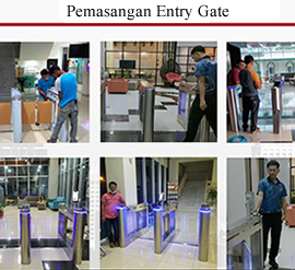 Pemasangan Entry Gate